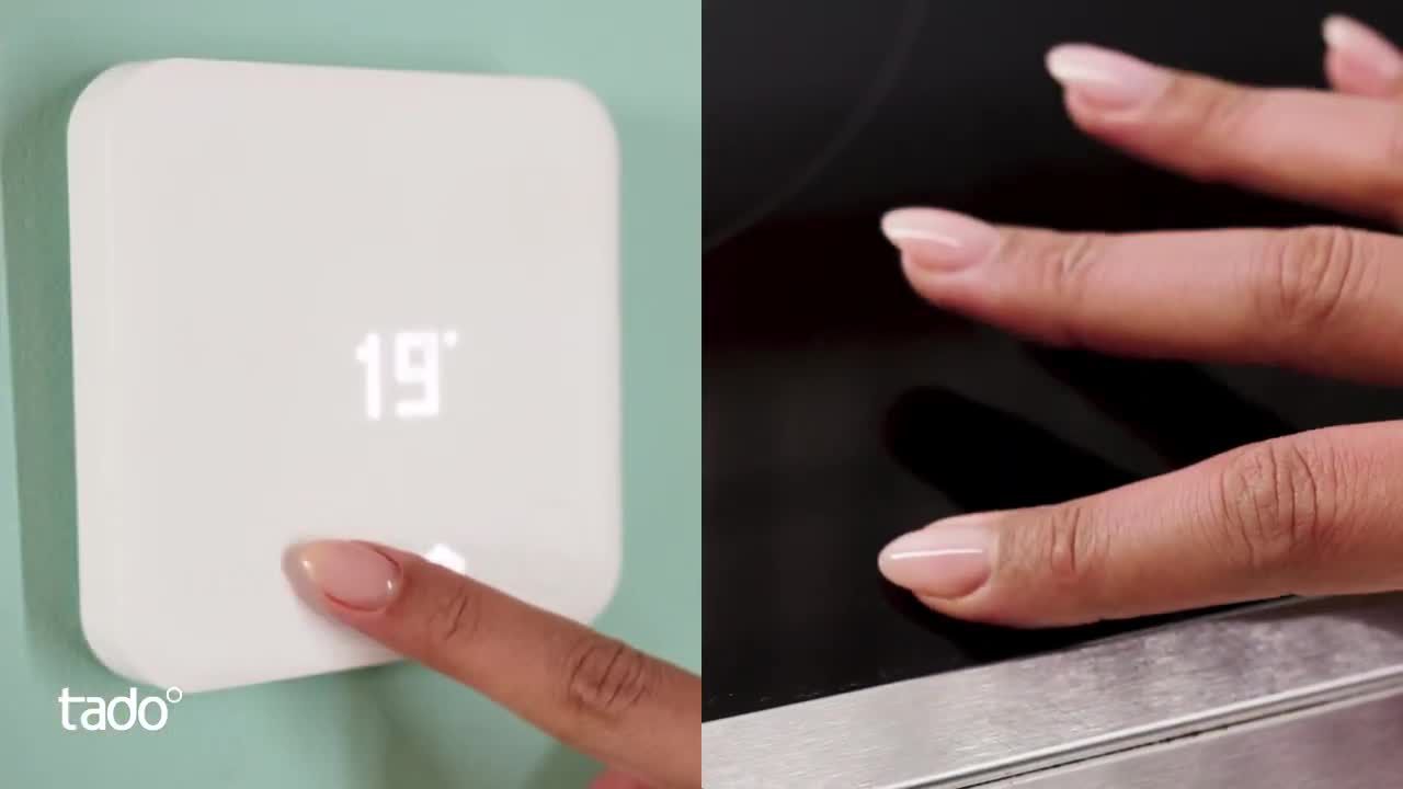Kit de démarrage tête thermostatique connectée Tado blanche/chromée V3+, Smart Home