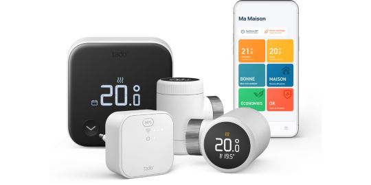Thermostat connecté TADO Kit X filaire et 2 têtes X