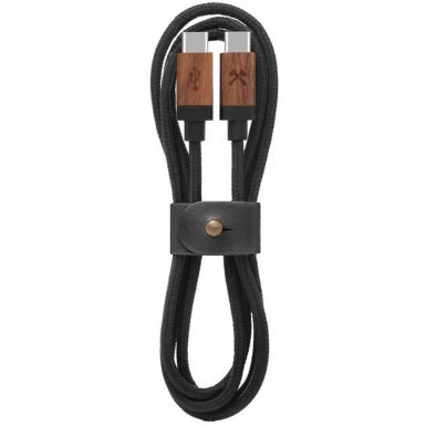 Câble USB C WOODCESSORIES USB C/USB C 1M bois/noir