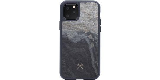 Coque bumper WOODCESSORIES iPhone 11 Pro Pierre volcano noir