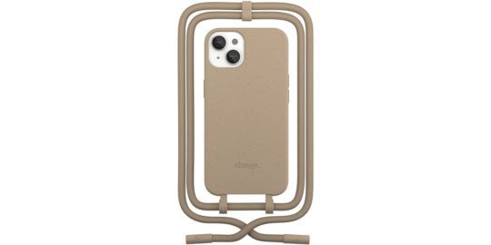 Etui avec cordon WOODCESSORIES iPhone 13 mini Tour de cou gris