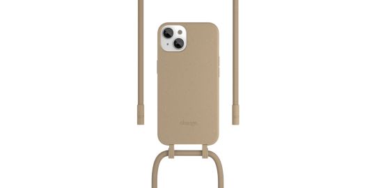 Etui avec cordon WOODCESSORIES iPhone 13 mini Tour de cou gris