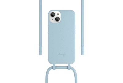 Etui avec cordon WOODCESSORIES iPhone 13 Tour de cou bleu