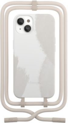 Coque avec cordon WOODCESSORIES iPhone 13 mini Tour de cou blanc