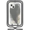 Coque avec cordon WOODCESSORIES iPhone 13 mini Tour de cou gris fonce