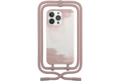 Coque avec cordon WOODCESSORIES iPhone 13 Pro Tour de cou rouge