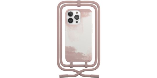 Coque avec cordon WOODCESSORIES iPhone 13 Pro Tour de cou rouge
