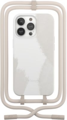 Coque avec cordon WOODCESSORIES iPhone 13 Pro Max Tour de cou blanc