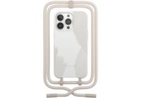 Coque avec cordon WOODCESSORIES iPhone 13 Pro Max Tour de cou blanc