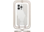 Coque avec cordon WOODCESSORIES iPhone 13 Pro Max Tour de cou blanc