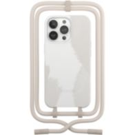 Coque avec cordon WOODCESSORIES iPhone 13 Pro Max Tour de cou blanc