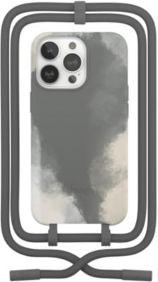 Coque avec cordon WOODCESSORIES iPhone 13 Pro Max Tour de cou gris