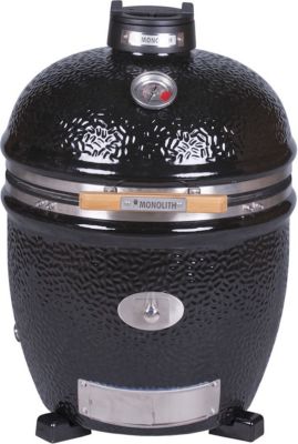 Barbecue charbon MONOLITH Kamado Monolith TWO.66 Noir sans Chariot