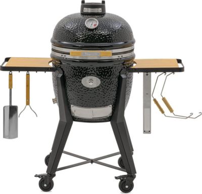 Barbecue charbon MONOLITH Kamado Monolith TWO.55 Noir + Chariot