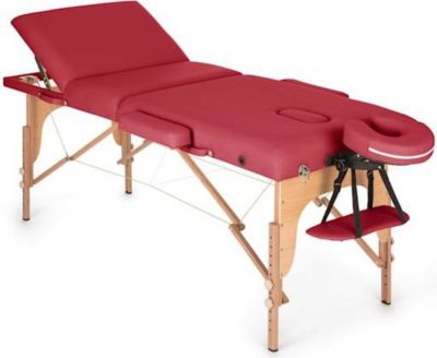 Table de massage KLARFIT MT 500 - Rouge Table de massage KLARFIT MT 500 - Rouge