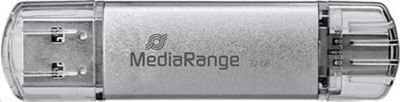 Clé USB MEDIA-RANGE 32Go Double Connecteur USB C et USB 3.0