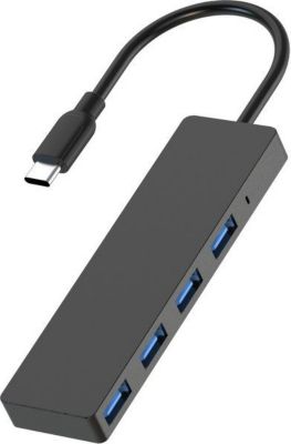 Hub USB C MEDIA-RANGE USB-C vers 4 ports USB 3.0
