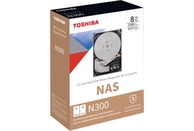 Disque dur interne TOSHIBA N300 8To NAS 512Mo