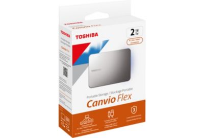 Disque dur externe TOSHIBA 2To Canvio Flex Silver USBC A