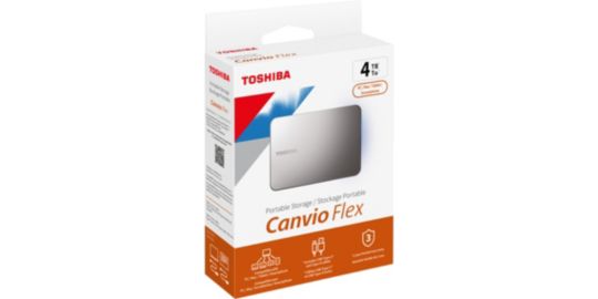 Disque dur externe TOSHIBA 4 To Canvio FLex Silver USBC A