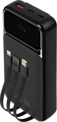 Batterie externe RIVACASE 20000mAh USB QC et USB-C PD avec 3 câble