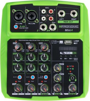 Table de mixage PRONOMIC Pronomic Mini4 Table de mixage USB à 4 c
