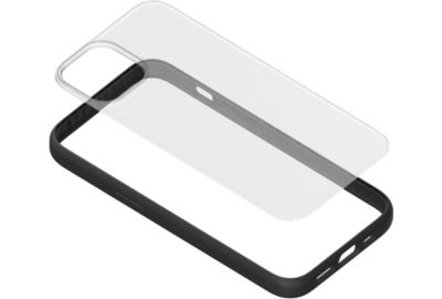 Coque bumper WOODCESSORIES iPhone 14 Plus transparent noir