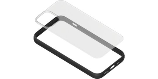 Coque bumper WOODCESSORIES iPhone 14 Plus transparent noir