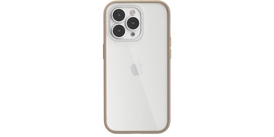 Coque bumper WOODCESSORIES iPhone 14 Pro Max transparent Taupe