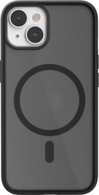 Coque bumper WOODCESSORIES iPhone 14 Plus transparent noir MagSafe