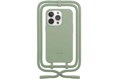 Coque avec cordon WOODCESSORIES iPhone 14 Pro Tour de cou vert