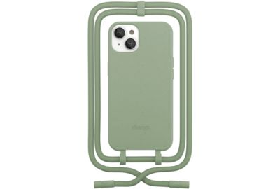 Coque avec cordon WOODCESSORIES iPhone 14 Plus Tour de cou vert