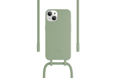 Coque avec cordon WOODCESSORIES iPhone 14 Plus Tour de cou vert