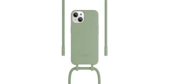 Coque avec cordon WOODCESSORIES iPhone 14 Plus Tour de cou vert