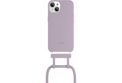 Coque avec cordon WOODCESSORIES iPhone 14 Plus Tour de cou lila