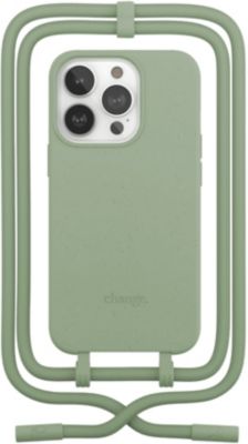 Coque avec cordon WOODCESSORIES iPhone 14 Pro Max Tour de cou vert
