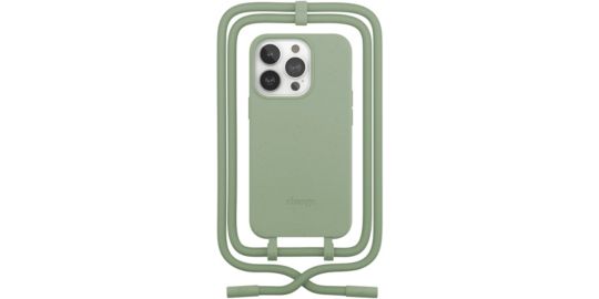 Coque avec cordon WOODCESSORIES iPhone 14 Pro Max Tour de cou vert