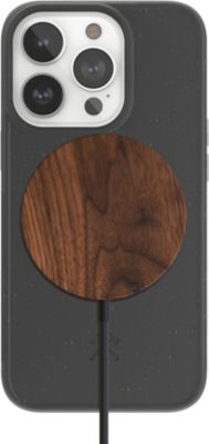 Coque bumper WOODCESSORIES iPhone 14 Pro BioCase noir