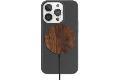Coque bumper WOODCESSORIES iPhone 14 Pro BioCase noir