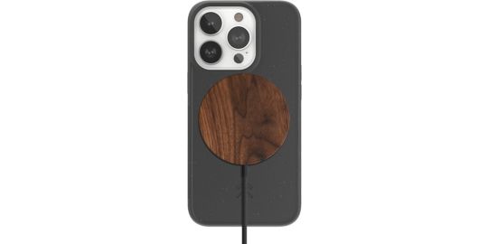 Coque bumper WOODCESSORIES iPhone 14 Pro BioCase noir