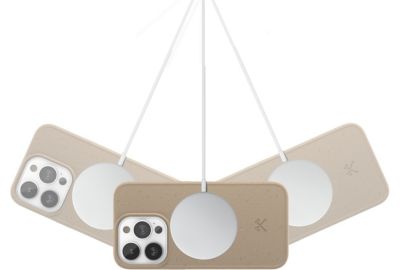 Coque bumper WOODCESSORIES iPhone 14 Pro BioCase Taupe