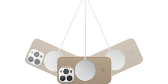 Coque bumper WOODCESSORIES iPhone 14 Pro BioCase Taupe