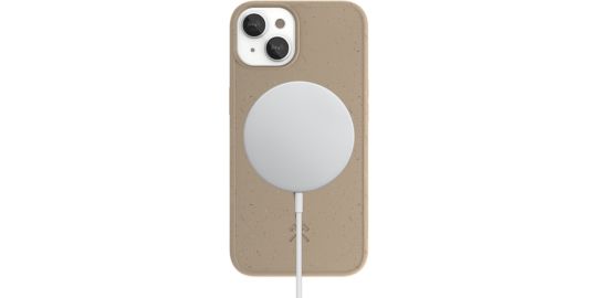 Coque bumper WOODCESSORIES iPhone 14 Plus BioCase Taupe