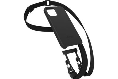 Etui avec cordon WOODCESSORIES iPhone 14 Plus Tour de cou noir