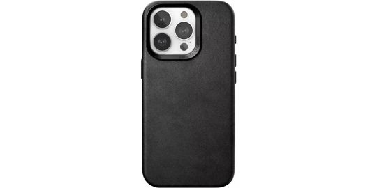 Coque WOODCESSORIES iPhone 15 Pro Max Cuir noir