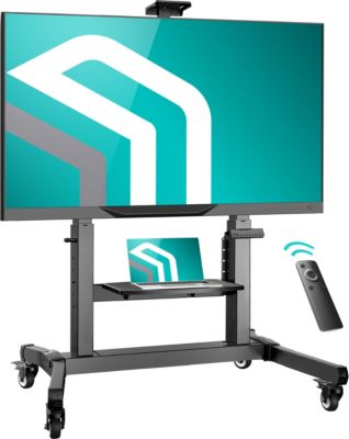 Pied TV ONKRON Motorisé 50-100", 130 kg, TS1991E-B Noir