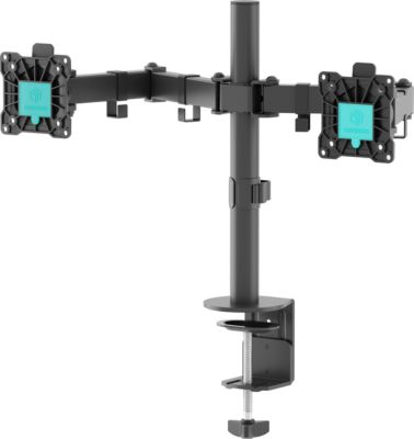 Support écran PC ONKRON Double Écran 13"–32", 8 kg, D221E-B Noir