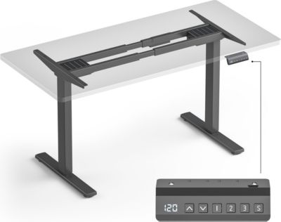Bureau ergonomique ONKRON Pied Bureau motorisé, 100 kg, CDF222E-B