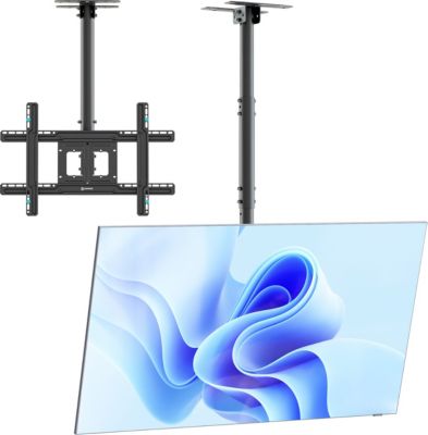 Support plafond TV ONKRON Orientable, 32"–80", 68 kg, Noir N1L-B