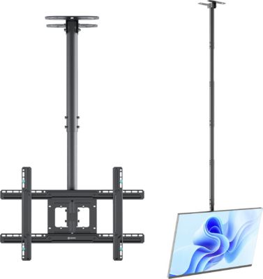 Support plafond TV ONKRON Orientable, 32"–80", 68 kg, Noir N2L-B